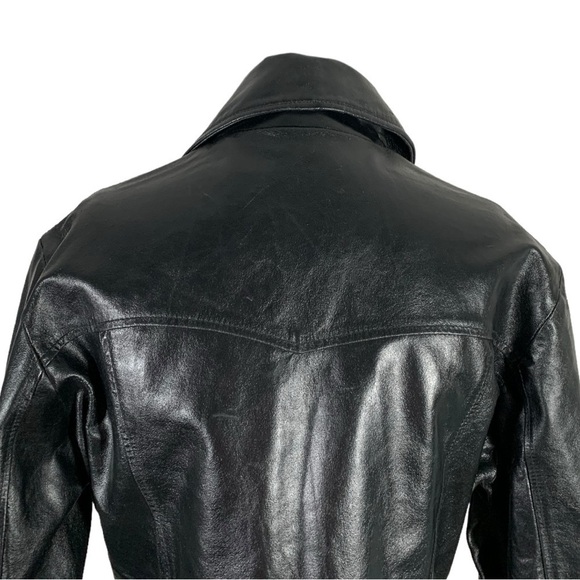 Vintage Pioneer Wear Leather Jacket Black Size Medium - Picture 7 of 14